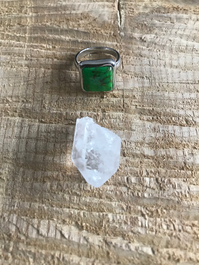 Green turquoise ring