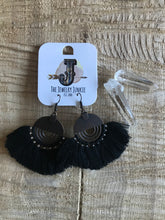 Load image into Gallery viewer, Copper fan tassel earrings
